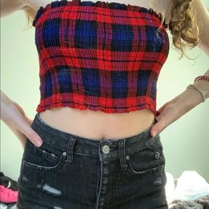 green & red tube tops